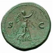 Sestertius - Galba S C; Victory, Rome, 68-69 reverse image