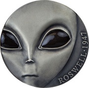 3000 Francs Roswell incident, Cameroon, 2017 reverse image