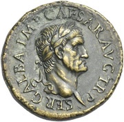 Sestertius - Galba CONCORD AVG S C; Concordia obverse image