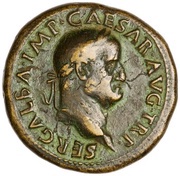 Sestertius - Galba LIBERTAS PVBLICA S C; Libertas obverse image