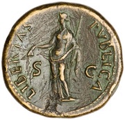 Sestertius - Galba LIBERTAS PVBLICA S C; Libertas, Rome, 68-69 reverse image