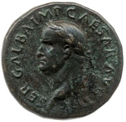 Sestertius - Galba S C; Victory obverse image