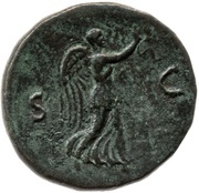 Sestertius - Galba S C; Victory, Rome, 68-69 reverse image