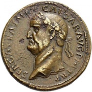 Sestertius - Galba S C; Victory obverse image