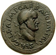 Sestertius - Galba EX S C OB CIVES SER obverse image