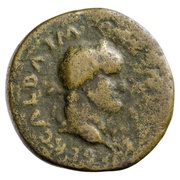 Sestertius - Galba LIBERT AVG S C; Libertas obverse image