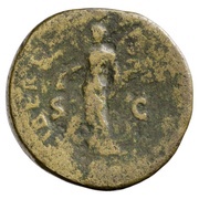 Sestertius - Galba LIBERT AVG S C; Libertas, Rome, 68-69 reverse image