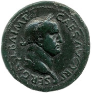 Sestertius - Galba LIBERT AVG S C; Libertas obverse image