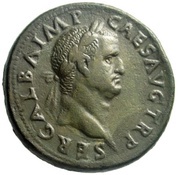 Sestertius - Galba ROMA S C; Roma obverse image