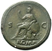 Sestertius - Galba ROMA S C; Roma, Rome, 68-69 reverse image