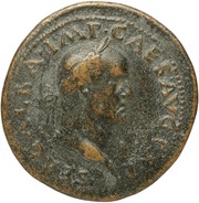Sestertius - Galba S P Q R O B CIV SER obverse image
