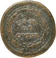 Sestertius - Galba S P Q R O B CIV SER, Rome, 68-69 reverse image
