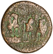 Sestertius - Galba ADLOCVTIO S C, Rome, 68-69 reverse image