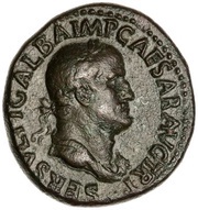 Sestertius - Galba ADLOCVTIO S C obverse image