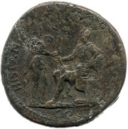 Sestertius - Galba HISPANIA CLVNIA SVL S C, Rome, 68-69 reverse image