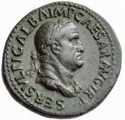 Sestertius - Galba HONOS ET VIRTVS S C; Honos and Virtus obverse image