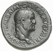 Sestertius - Galba HONOS ET VIRTVS S C; Honos and Virtus obverse image