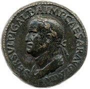 Sestertius - Galba HONOS ET VIRTVS S C; Honos and Virtus obverse image