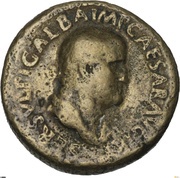 Sestertius - Galba MARS VICTOR S C; Mars obverse image