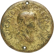 Sestertius - Galba PIETAS AVGVSTI S C; Pietas, Aeneas, Anchises, and Julus obverse image