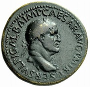 Sestertius - Galba ROMA S C; Roma obverse image