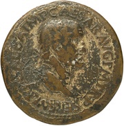 Sestertius - Galba ROMA RESTI S C; Roma obverse image