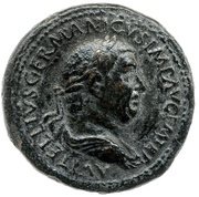Sestertius - Vitellius MARS VICTOR S C; Mars and Victory obverse image