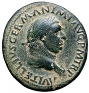 Sestertius - Vitellius L VITELL CENSOR II S C; Lucius Vitellius Pater obverse image