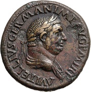Sestertius - Vitellius|Lucius Vitellius Pater L VITELL CENSOR III S C obverse image