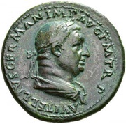 Sestertius - Vitellius VICTORIA AVG S C; Victory obverse image