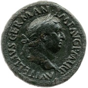 Sestertius - Vitellius VICTORIA AVGVSTI S C; Victory obverse image