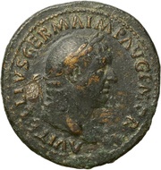 Sestertius - Vitellius PAX AVGVSTI S C; Pax obverse image