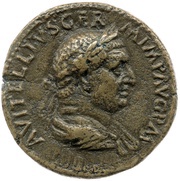 Sestertius - Vitellius ANNONA AVG S C; Ceres obverse image