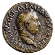 Sestertius - Vitellius VICTORIA AVGVSTI S C; Victory obverse image