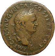 Sestertius - Vespasian, Titus, and Domitian T ET DOM C EX S C obverse image
