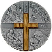 3000 Francs Karol Wojtyła obverse image