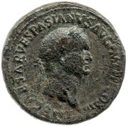 Sestertius - Vespasian CONCORDIA SENATVI S C obverse image