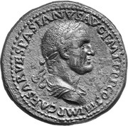 Sestertius - Vespasian IVDAEA CAPTA S C; Judaea obverse image