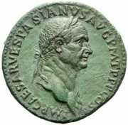 Sestertius - Vespasian LIBERTAS PVBLICA S C; Libertas obverse image
