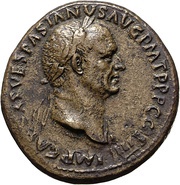 Sestertius - Vespasian LIBERTAS PVBLICA S C; Libertas obverse image