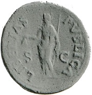 Sestertius - Vespasian LIBERTAS PVBLICA S C; Libertas, Rome, 71 reverse image