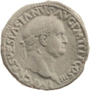Sestertius - Vespasian MARS VICTOR S C; Mars and Victory obverse image