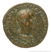 Sestertius - Vespasian ROMA S C; Roma and Victory obverse image