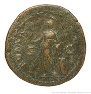 Sestertius - Vespasian ROMA S C; Roma and Victory, Rome, 71 reverse image