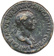 Sestertius - Vespasian S C obverse image