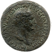 Sestertius - Vespasian VICTORIA AVGVSTI S C; Victory obverse image