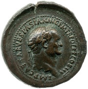 Sestertius - Vespasian LIBERTAS PVBLICA S C; Libertas obverse image