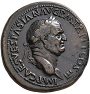 Sestertius - Vespasian CONCORDIA AVGVSTI S C; Concordia obverse image