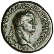 Sestertius - Vespasian IVDEA CAPTA S C; Judaea obverse image