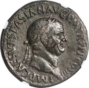 Sestertius - Vespasian CAPTA IVDAEA S C; Judaea obverse image